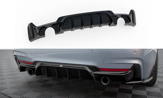 Bagerste diffuser BMW 4 Coupe / Gran Coupe / Cabrio M-Pack F32 / F36 / F33 (Version med single exhausts on both sides)