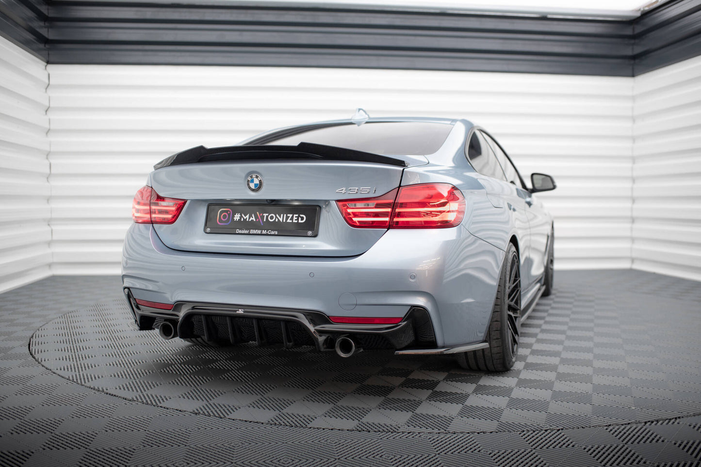 Bagerste diffuser BMW 4 Coupe / Gran Coupe / Cabrio M-Pack F32 / F36 / F33 (Version med single exhausts on both sides)