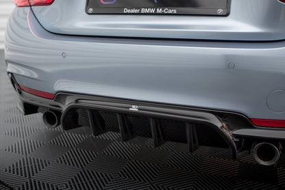 Bagerste diffuser BMW 4 Coupe / Gran Coupe / Cabrio M-Pack F32 / F36 / F33 (Version med single exhausts on both sides)