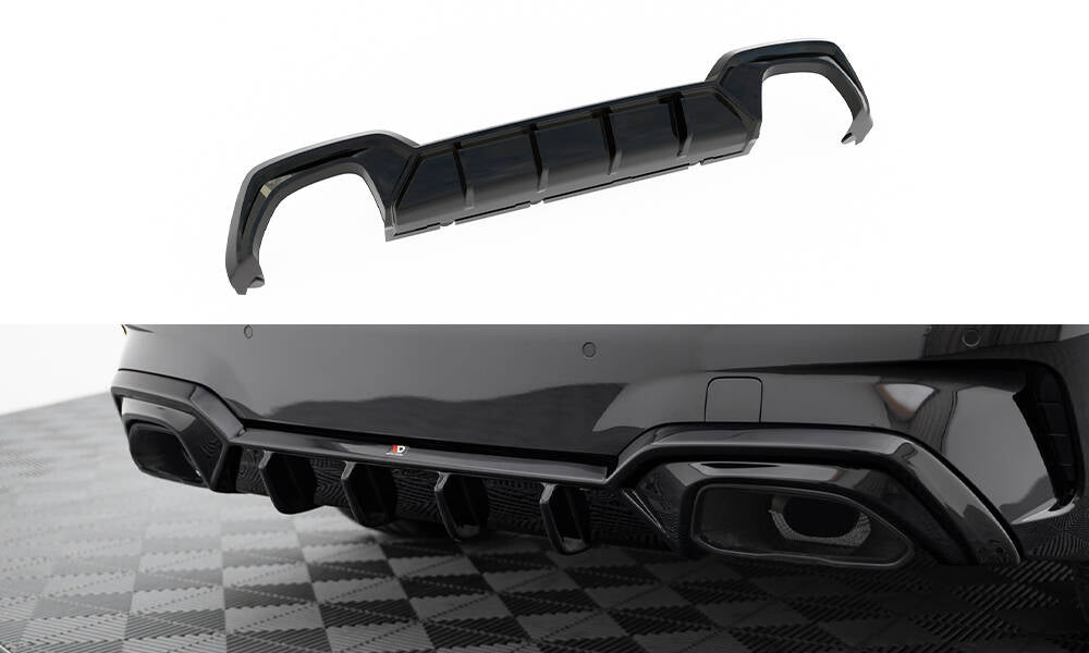 Bagerste diffuser BMW M340i G20 / G21 (Fits car med towbar)