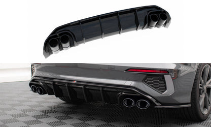 Bagerste diffuser + Exhaust Ends Imitation Audi A3 S-Line Sedan 8Y