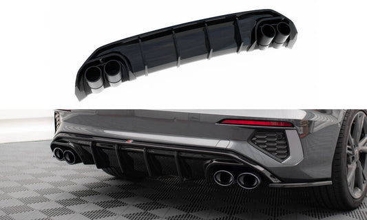 Bagerste diffuser + Exhaust Ends Imitation Audi A3 S-Line Sedan 8Y