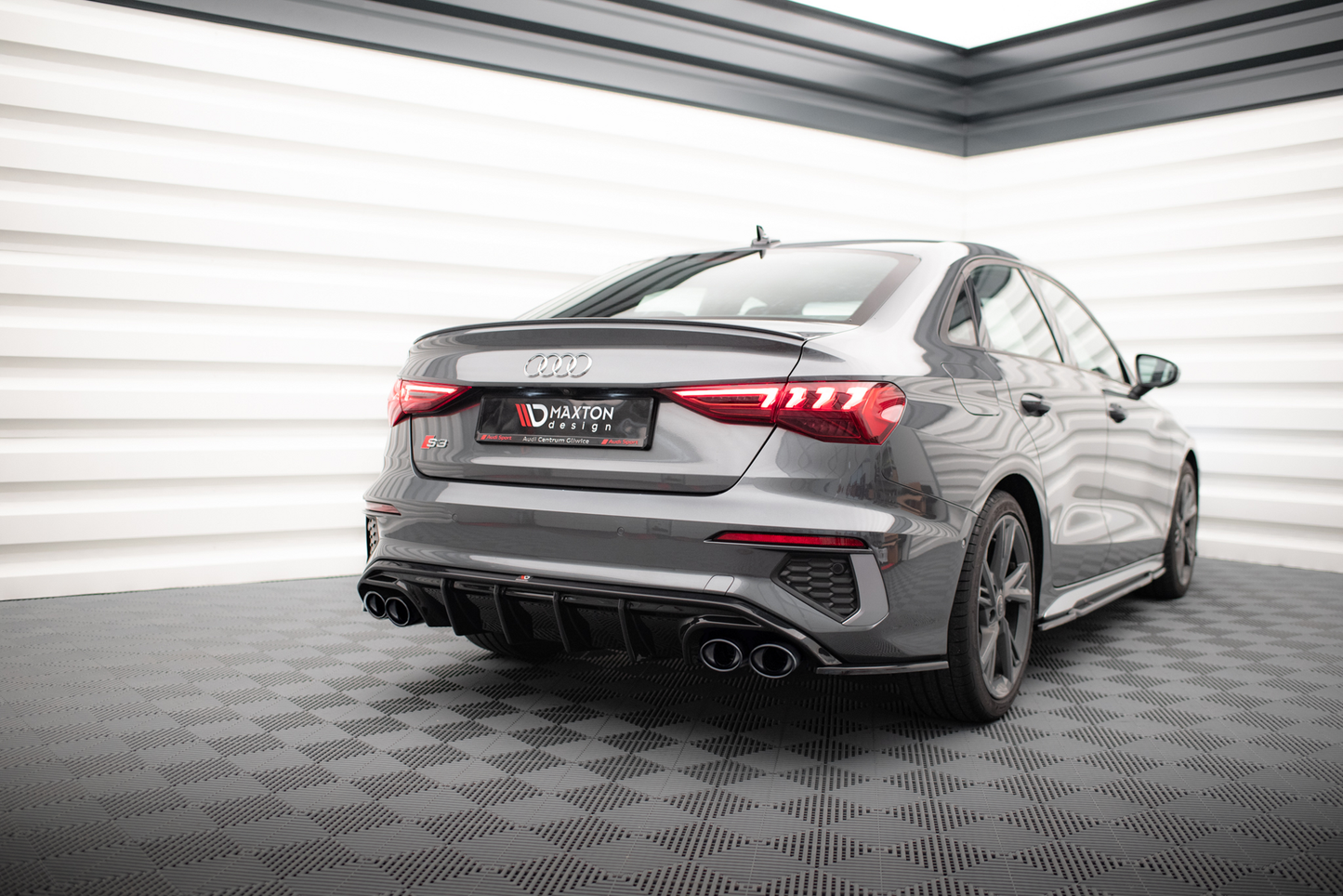 Bagerste diffuser + Exhaust Ends Imitation Audi A3 S-Line Sedan 8Y