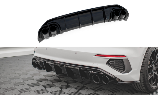 Bagerste diffuser + Exhaust Ends Imitation Audi A3 S-Line Sportback 8Y