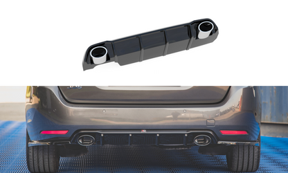 Bagerste diffuser + Exhaust Ends Imitation Peugeot 308 SW Mk2