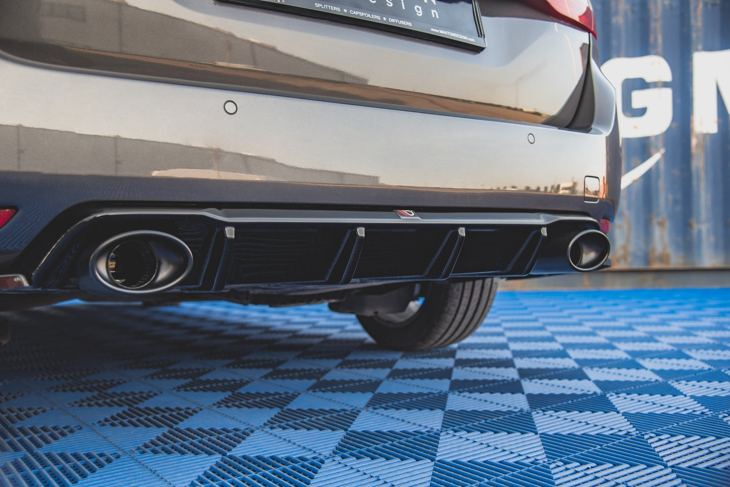 Bagerste diffuser + Exhaust Ends Imitation Peugeot 308 SW Mk2