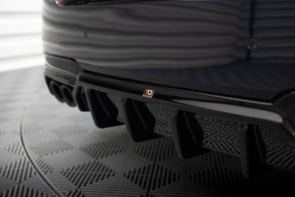Bagerste diffuser V.2 BMW 5 M-Pack F10 / F11 (Version med double exhaust on one side)
