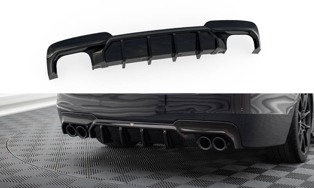 Bagerste diffuser V.2 BMW 5 M-Pack F10 / F11 (Version med two double exhausts)
