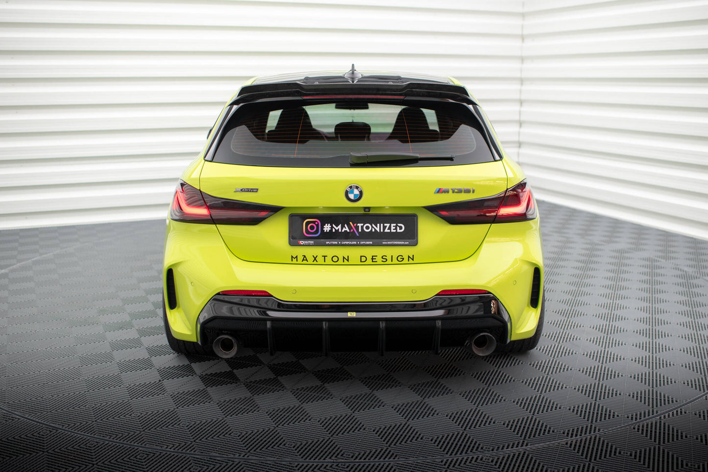 Bagerste diffuser V.3 BMW 1 F40 M-Pack/ M135i / 128ti (Version med single exhausts on two sides)