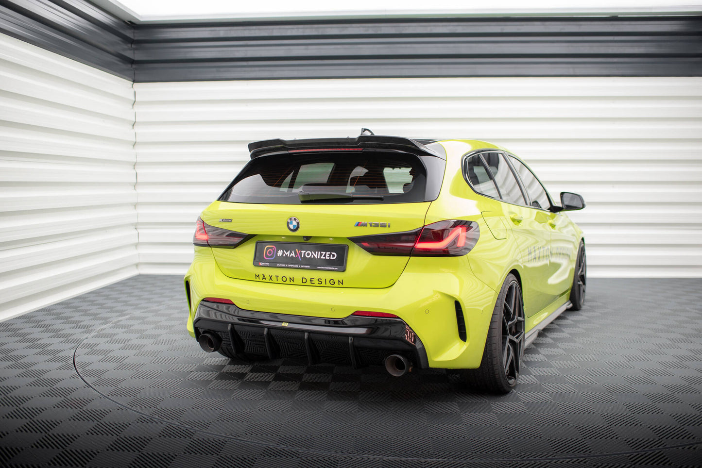 Bagerste diffuser V.3 BMW 1 F40 M-Pack/ M135i / 128ti (Version med single exhausts on two sides)