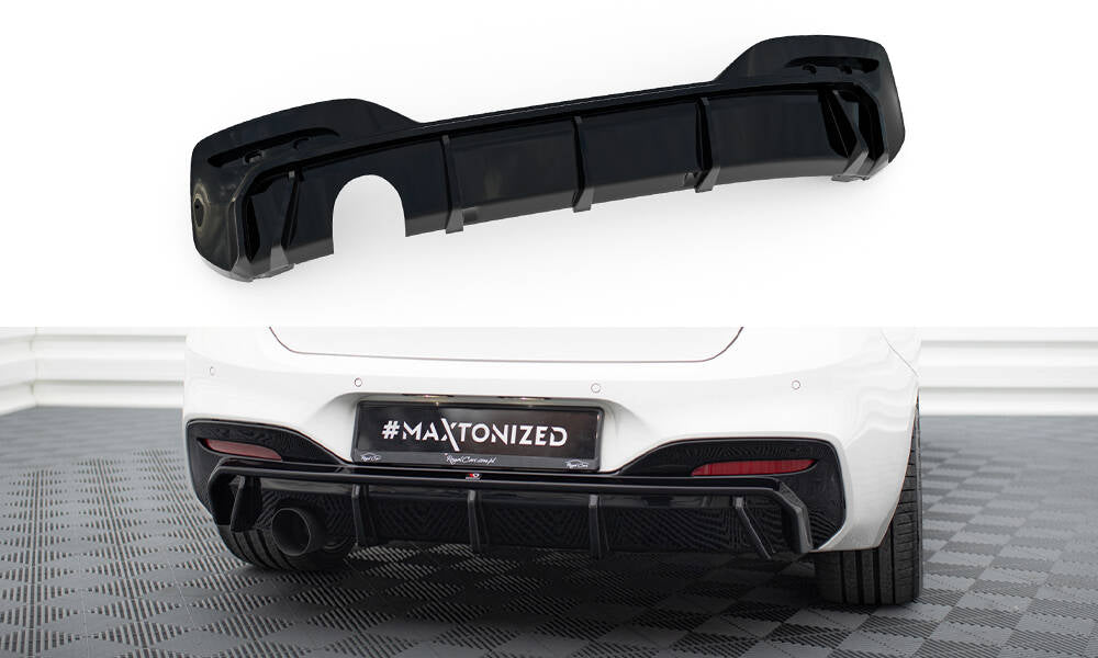 Bagerste diffuser V.3 BMW 1 M-Pack F20 Facelift (Version med single exhaust on one side)