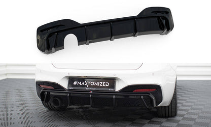 Bagerste diffuser V.3 BMW 1 M-Pack F20 Facelift (Version med single exhaust on one side)