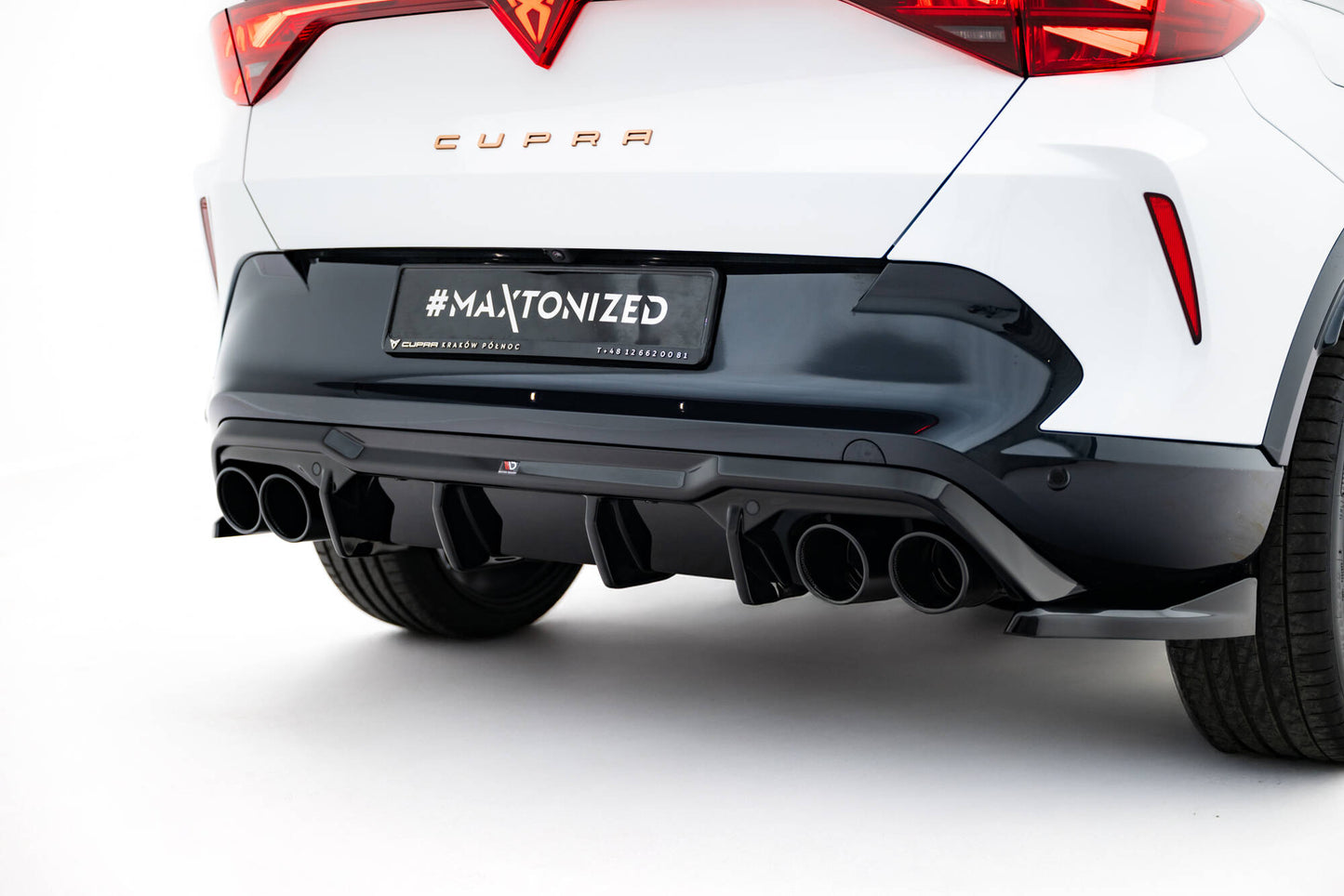 Bagerste diffuser V.3 + Exhaust Ends Imitation Cupra Formentor Mk1 Facelift