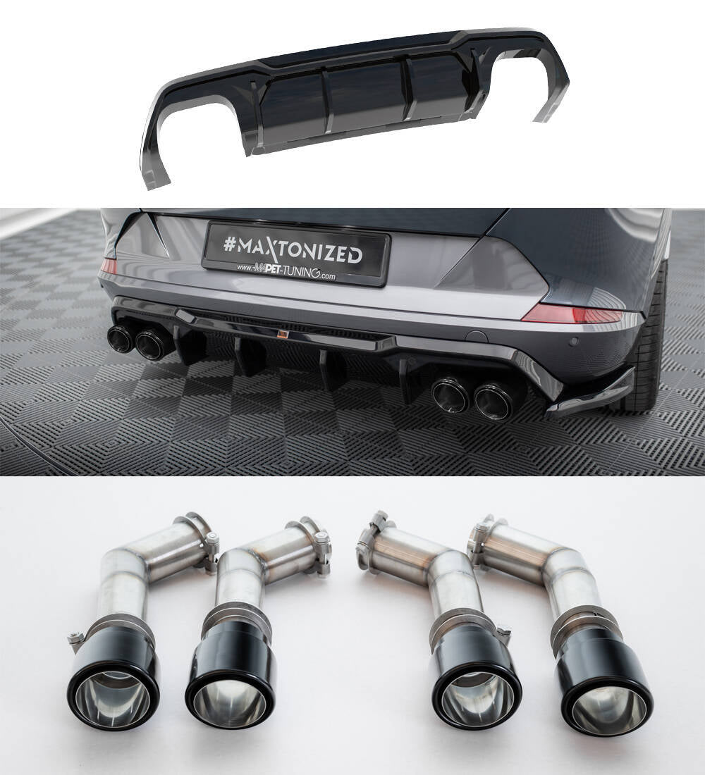 Bagerste diffuser V.3 + Exhaust Tips Cupra Formentor VZ Mk1 / Mk1 Facelift