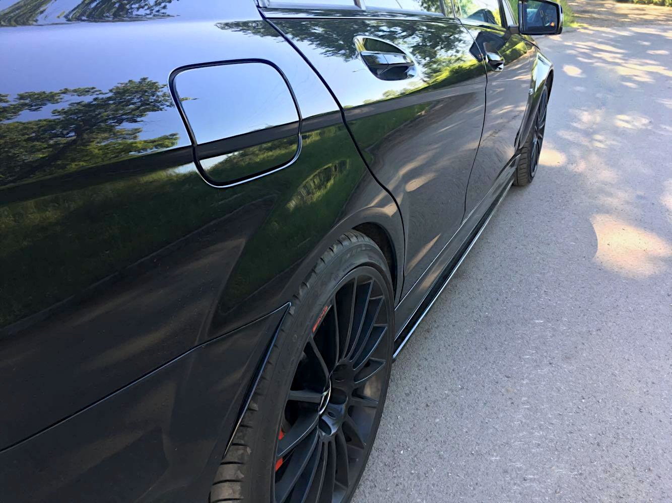 Sideskørter diffuser Mercedes-Benz C63 AMG Sedan / Estate W204 Facelift / S204 Facelift