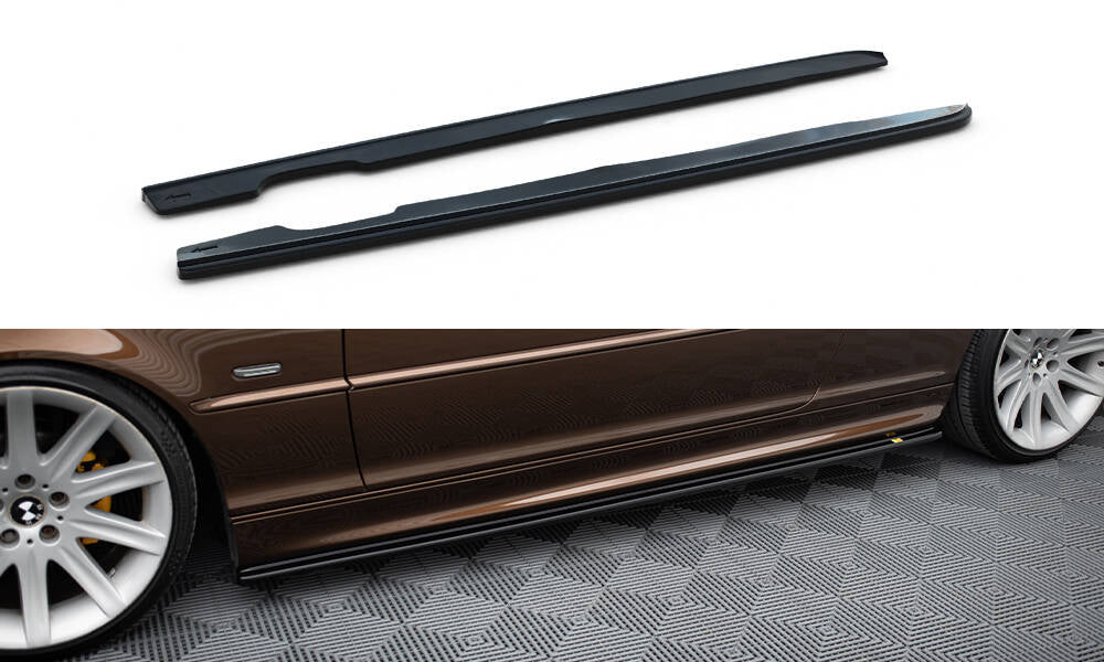 Sideskørter diffuser V.1 til BMW 3 E46 MPACK COUPE