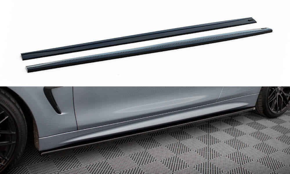 Sideskørter diffuser til BMW 4 Coupe / Gran Coupe / Cabrio M-Pack F32 / F36 / F33