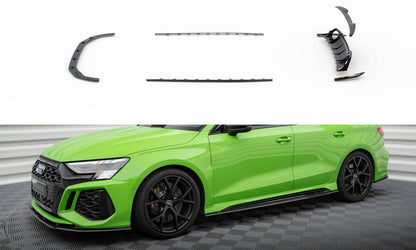 Splitter sæt Prepreg kulfiber   Audi RS3 8Y Sedan