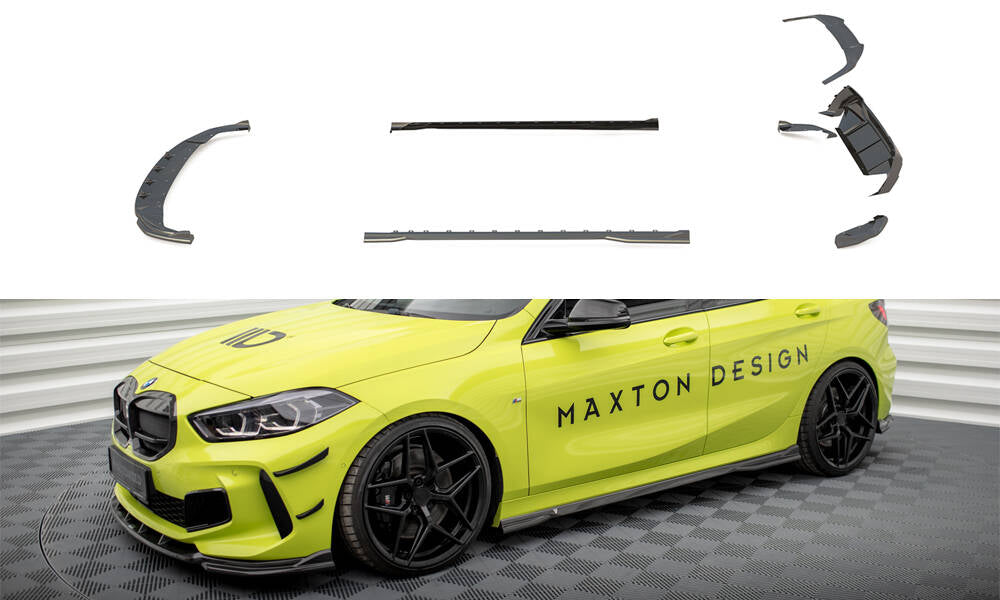Splitter sæt Prepreg kulfiber   BMW 1 F40 M-Pack / M135i