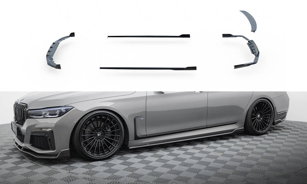 Splitter sæt Prepreg kulfiber   BMW 7 M-Pack G11 Facelift