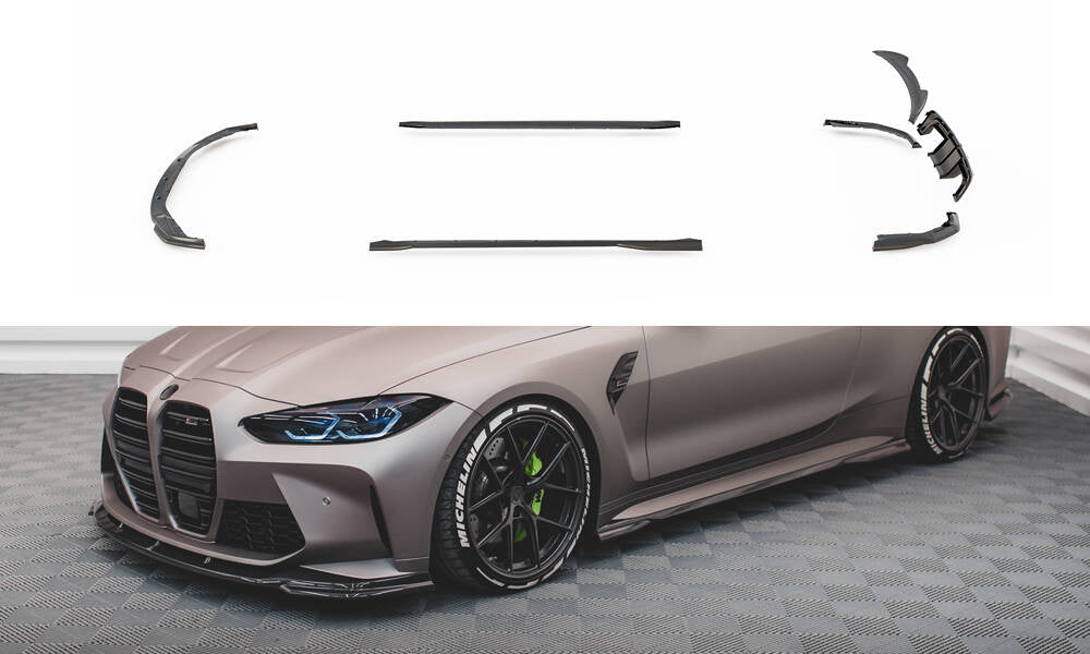 Splitter sæt Prepreg kulfiber   BMW M4 Coupe G82 / G82 Facelift