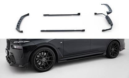 Kulfiber splitter sæt Prepreg kulfiberV.1 BMW X7 M-Pack G07 Facelift