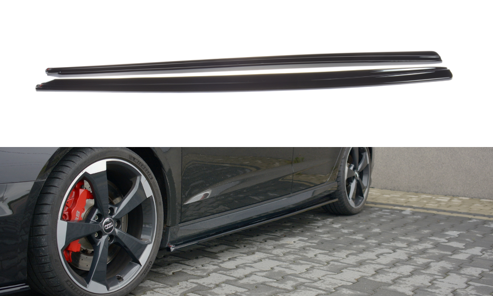 Sideskørter diffuser Audi RS3 8V FL Sportback