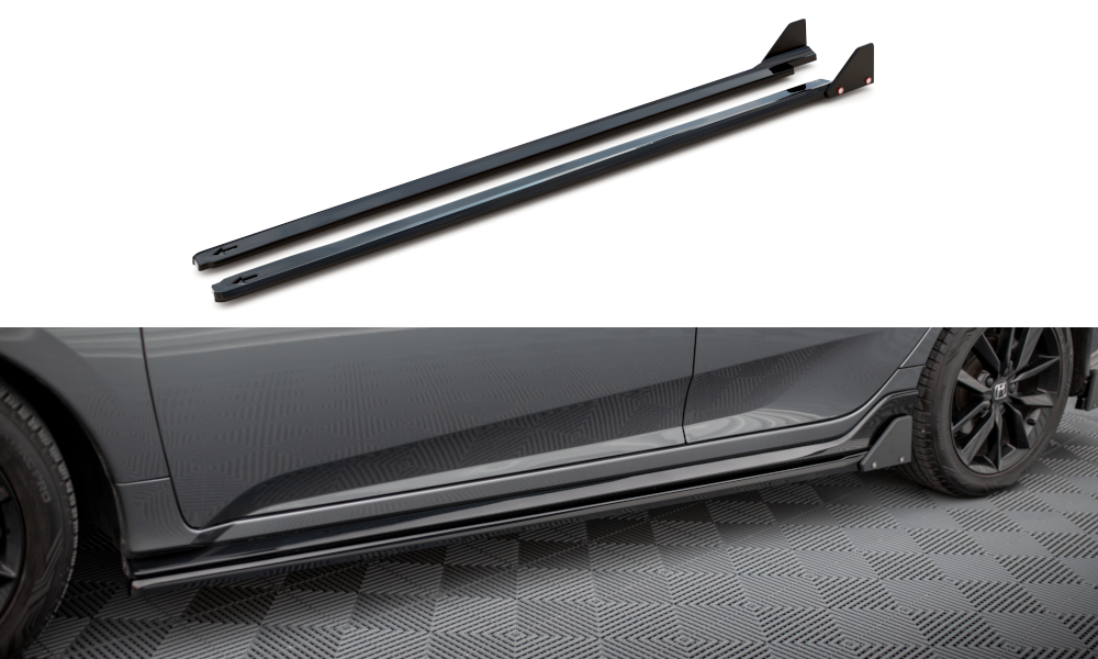 Sideskørter diffuser + Flaps Honda Civic Sport Mk 10