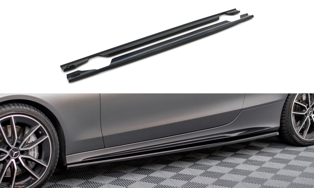 Sideskørter diffuser Mercedes-AMG C43 Coupe / Cabrio C205 Facelift / A205 Facelift
