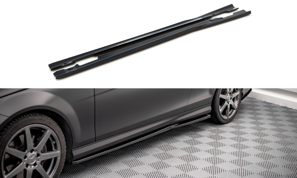 Sideskørter diffuser Mercedes-Benz C Coupe / Sedan / Estate AMG-Line C204 / W204 Facelift / S204 Facelift