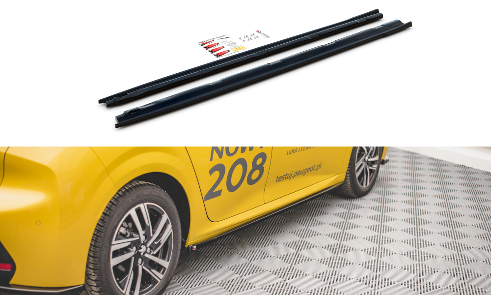 Sideskørter diffuser Peugeot 208 Mk2