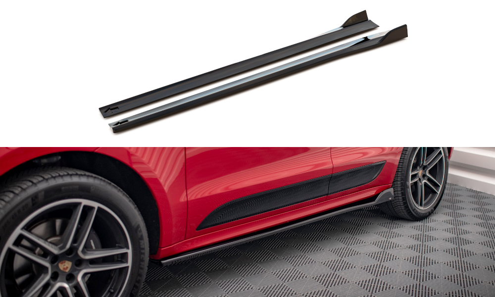 Sideskørter diffuser Porsche Macan GTS / Sport Design Mk1
