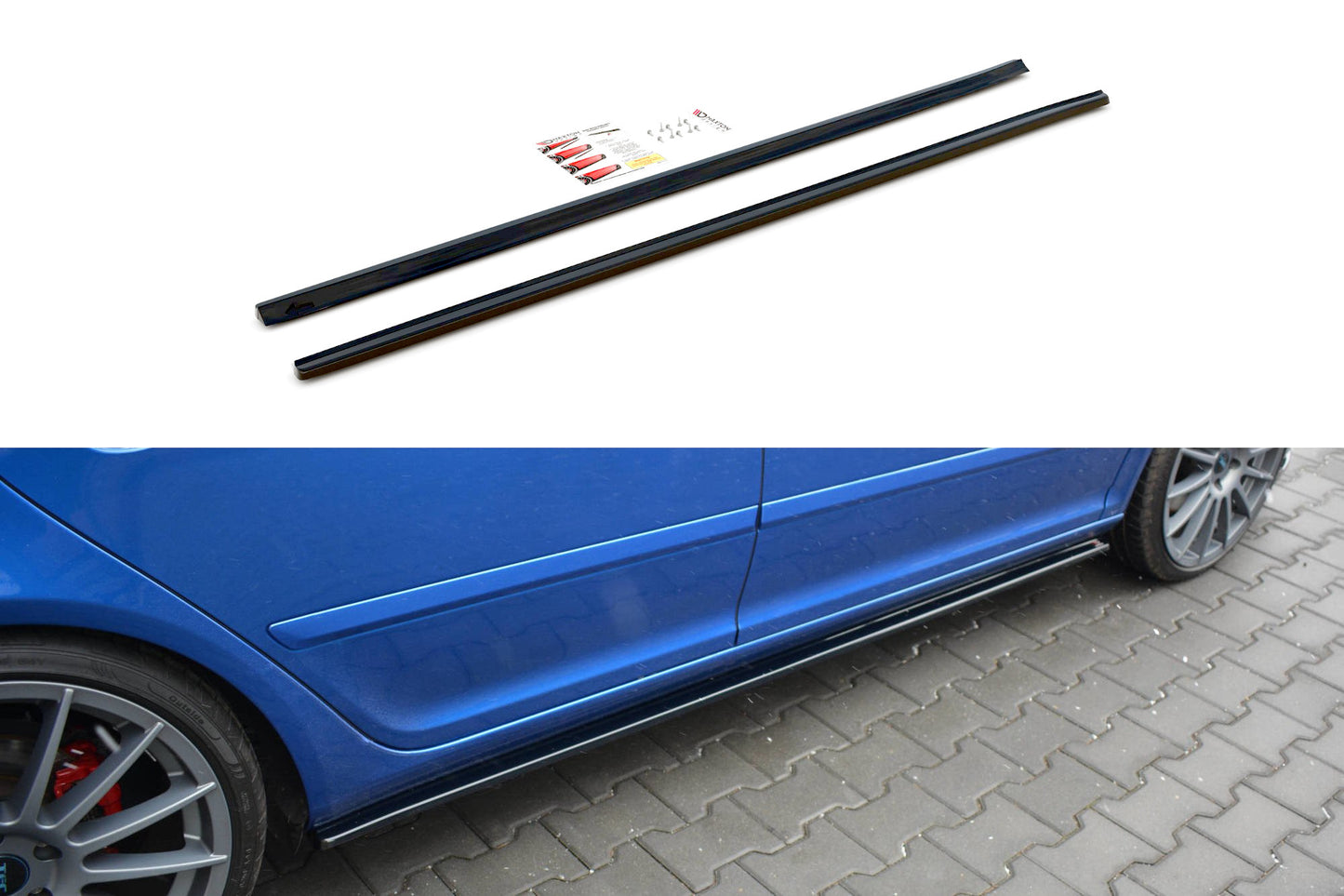 Sideskørter diffuser Skoda Octavia RS Mk2 / Mk2 FL