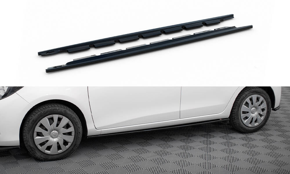Sideskørter diffuser Toyota Yaris Mk3 Facelift