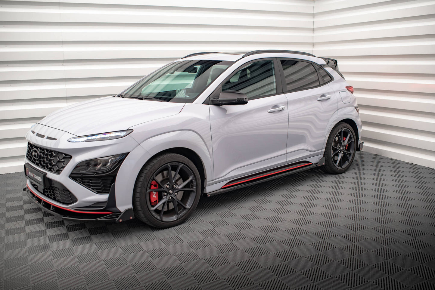 Sideskørter diffuser V.1 + Flaps Hyundai Kona N Mk1