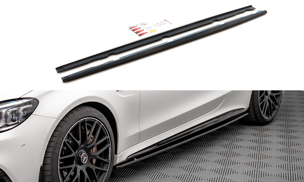 Sideskørter diffuser V.1 Mercedes-AMG C 63AMG Coupe C205 Facelift