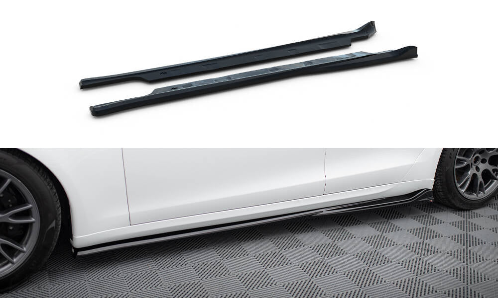 Sideskørter diffuser V.1 Tesla Model S Plaid Mk1 Facelift