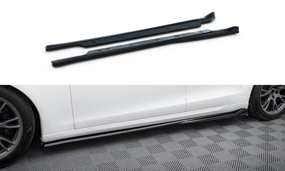 Sideskørter diffuser V.1 Tesla Model S Plaid Mk1 Facelift