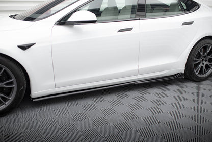Sideskørter diffuser V.1 Tesla Model S Plaid Mk1 Facelift
