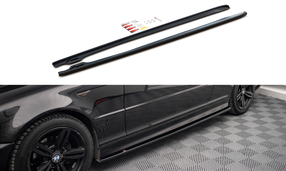 Sideskørter diffuser V.2 BMW 3 Coupe M-Pack E46