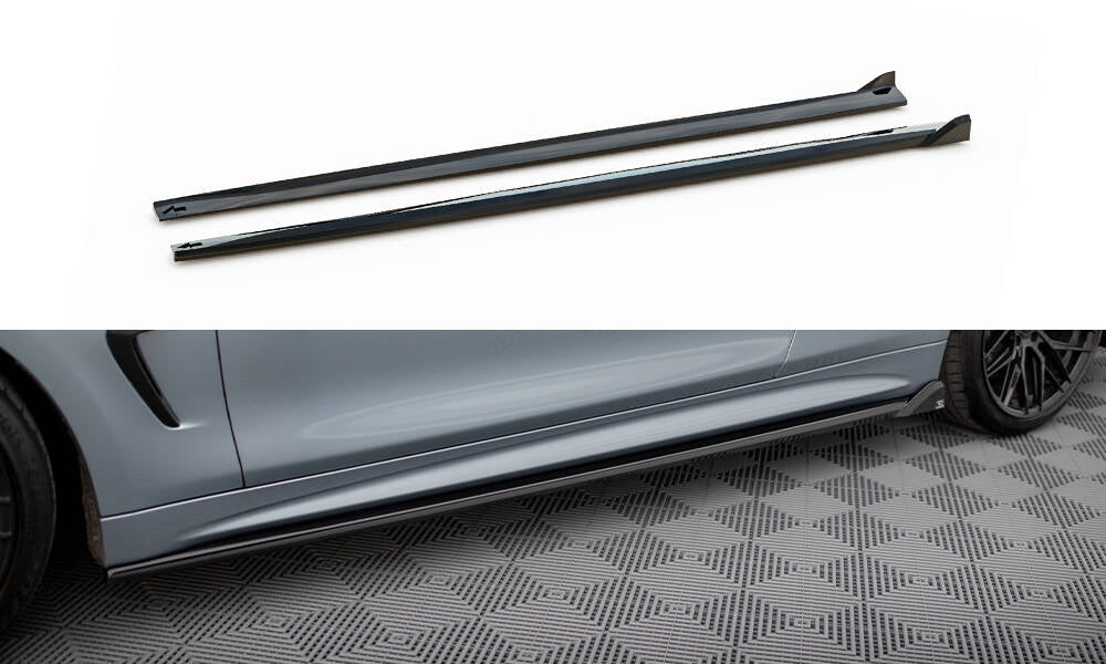 Sideskørter diffuser V.2 BMW 4 Coupe / Gran Coupe / Cabrio M-Pack F32 / F36 / F33