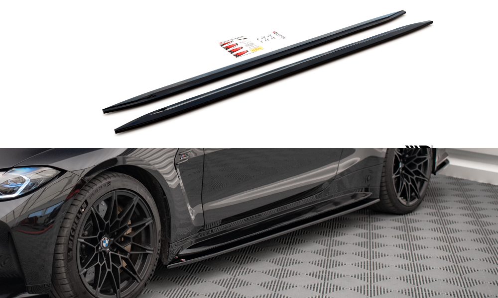 Sideskørter diffuser V.2 BMW M4 G82 / G82 Facelift