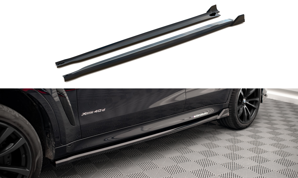 Sideskørter diffuser V.2 BMW X6 M-Pack F16