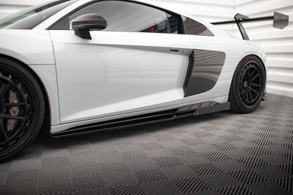 Sideskørter diffuser V.2+ Flaps Audi R8 Mk2 Facelift