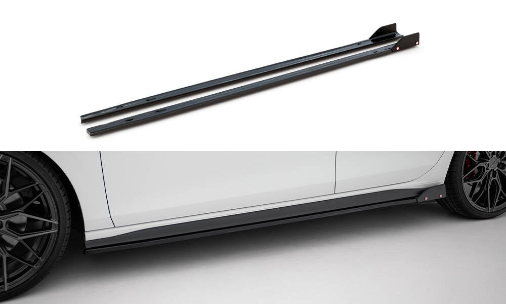 Sideskørter diffuser V.2 + Flaps Volkswagen Golf GTI / GTE / GTI Clubsport / GTD / R-Line Mk8