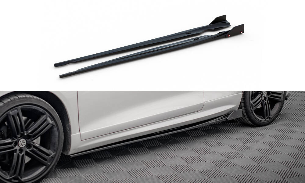 Sideskørter diffuser V.2 + Flaps Volkswagen Scirocco R Mk3