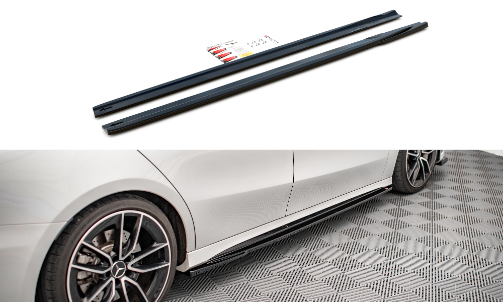 Sideskørter diffuser V.2 Mercedes A35 AMG / AMG-Line W177