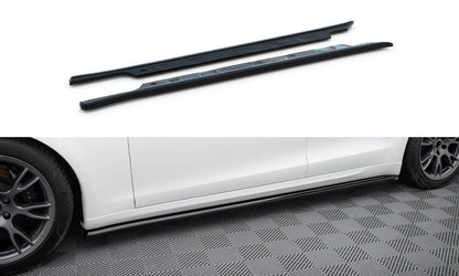 Sideskørter diffuser V.2 Tesla Model S Plaid Mk1 Facelift