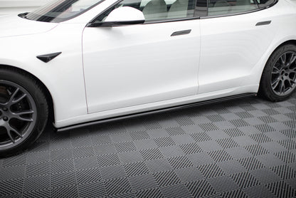 Sideskørter diffuser V.2 Tesla Model S Plaid Mk1 Facelift