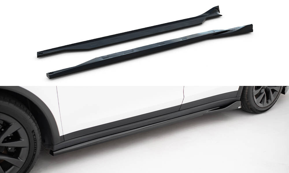 Sideskørter diffuser V.2 Tesla Model X Mk1 Facelift